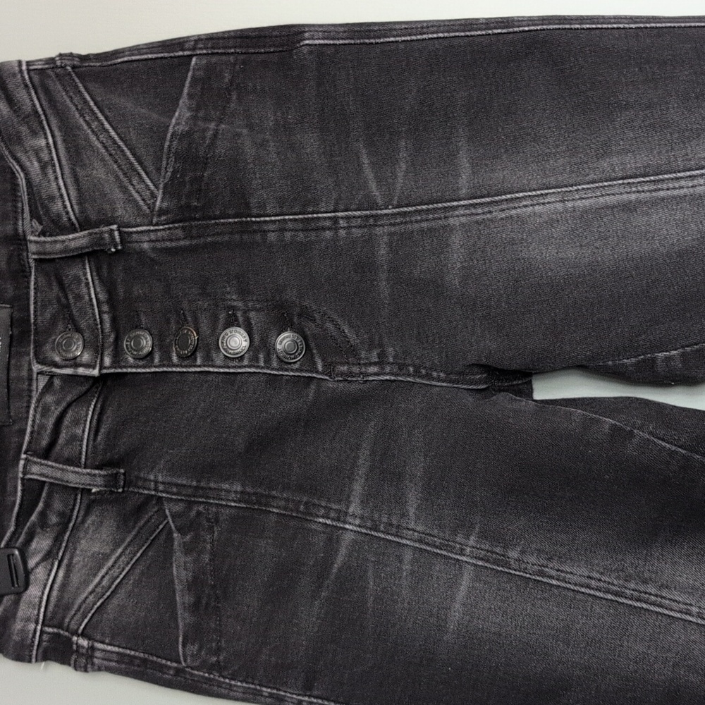 Flying Monkey Black High-Rise Flared Jeans W/Front Seam 27 - Picture 3 of 11